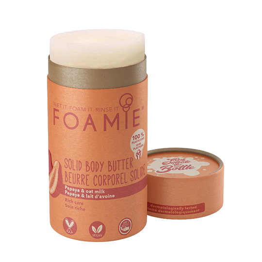 Foamie Body Solid Body Butter with Papaya and Oat Milk