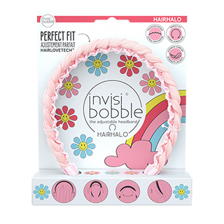 Invisibobble Retro Dreaming Collection - Hair Halo Eat, Pink and Be Merry