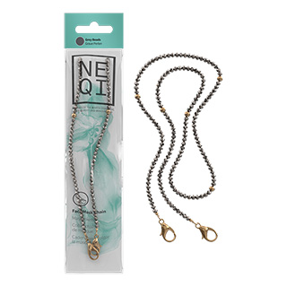 Neqi Face Mask Chain Grey pearl