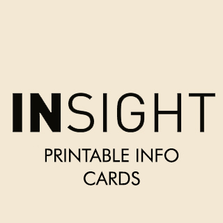Insight Professional Printable Info Cards