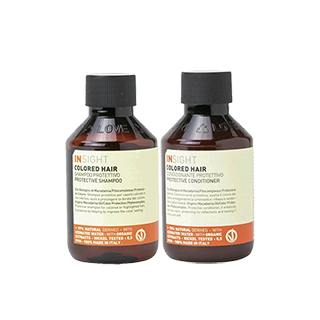 Insight Mini Travel Bag For Coloured Hair - Protective Shampoo and Conditioner 100ml