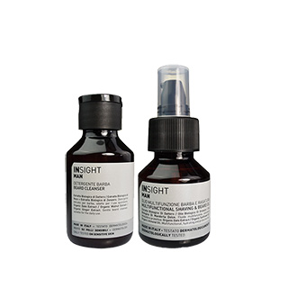 Insight Man Mini Duo Beard Cleanser 100ml and Beard Oil 50ml