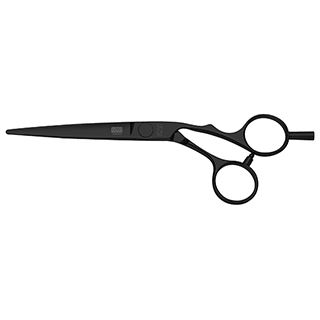 Kasho Scissor - Silver/Black Line Series Black Edition Offset 6"