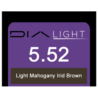 * DIA LIGHT 5/52 LT MAHOGANY IRID BROWN