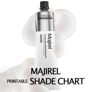 L'Oreal Majirel Printable Shade Chart