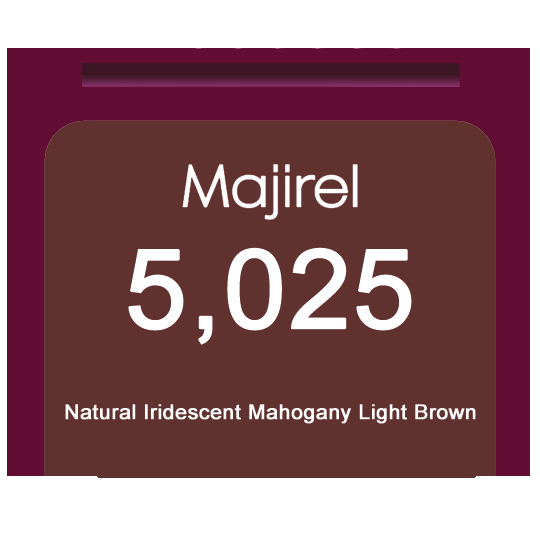 * Majirel French Brown 5,025 Natural Iridescent Mahogany Light Brown
