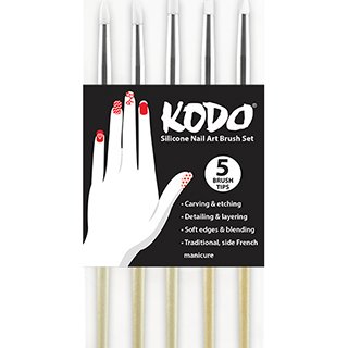 Kodo Silicon Nail Art 5Pc Brush Set