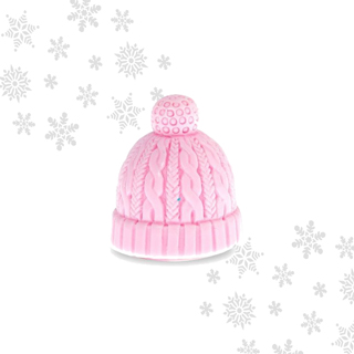 Mad Beauty Let it Snow Beanie Hat Lip Balm - Bubblegum pink