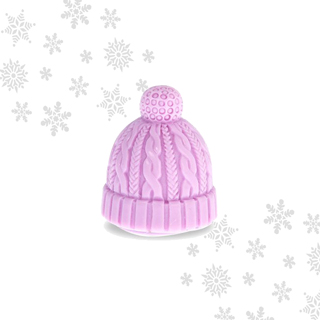 Mad Beauty Let it Snow Beanie Hat Lip Balm Lilac - Vanilla