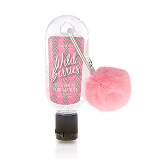 Mad Beauty Pom Pom Clip & Clean Hand Sanitizer - Berries