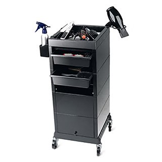 Sinelco Discrete Service Trolley - Black