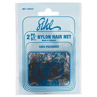 SIBEL NYLON HAIR NET FINE 2PC - DARK BROWN