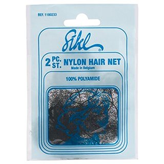 Sibel Nylon Hair Net Fine 2Pc - Mid Brown