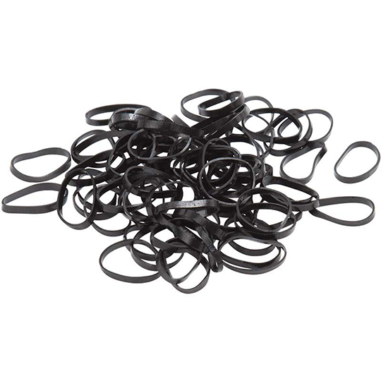 SIBEL FANCY BLACK HAIR ELASTICS BOX 500 Sibel