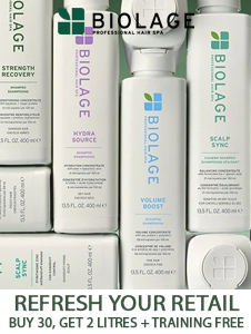 2026 Biolage Starter package - Buy Any 30 Retail Products and Get 1 Litre of Shampoo and Conditioner