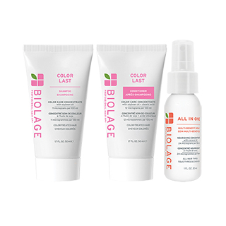 Biolage Mini Colorlast Trio - Shampoo 50ml, Conditioner 50ml & All in One Spray 45ml