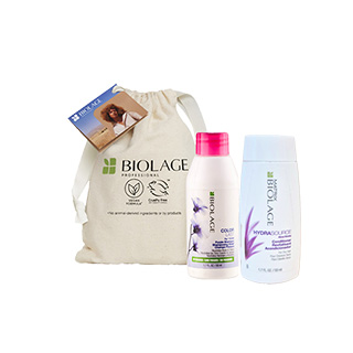Biolage Mini Travel Duo - Colorlast Purple Shampoo 50ml and Hydrasource Conditioner 50ml