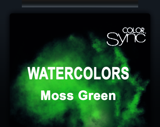 Color Sync Watercolors Moss Green