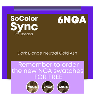 New Sync pre-bonded acidic Bronde 6NGA