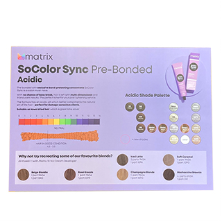 New Color Sync Acidic Bronde Salon Poster