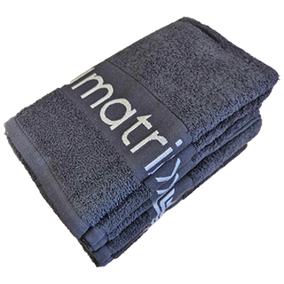 Matrix Black Towels Pack of 6