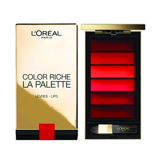 Free on Orders £75+ (Worth £14.99) Loreal Paris Lip Palette Rouge