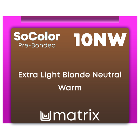 New SoColor Pre-Bonded 10Nw Extra Light Blonde Neutral Warm 90ml