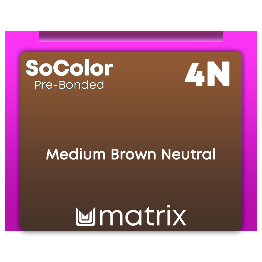 New SoColor Pre-Bonded 4N Medium Brown Neutral 90ml