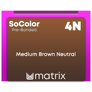 New SoColor Pre-Bonded 4N Medium Brown Neutral 90ml