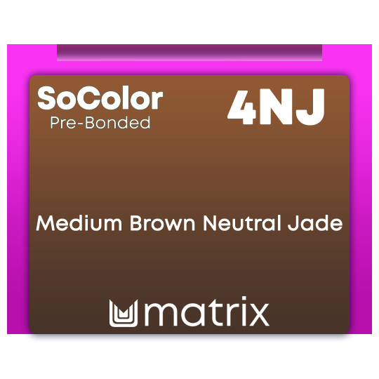 New SoColor Pre-Bonded 4NJ Medium Brown Neutral Jade 90ml