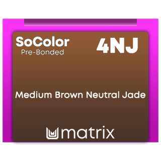 New SoColor Pre-Bonded 4NJ Medium Brown Neutral Jade 90ml