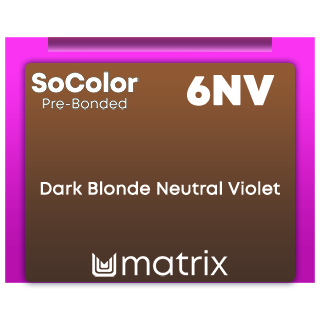 New SoColor Pre-Bonded 6NV Dark Blonde Neutral Violet 90ml