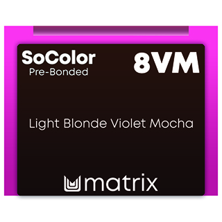 Socolor pre-bonded 8VM Light Blonde Violet Mocha 90ml