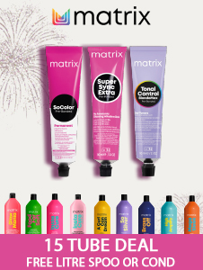 2026 Buy Any 15 Tubes of Matrix Colour and Get A 1000ml Matrix Shampoo or Conditioner Foc