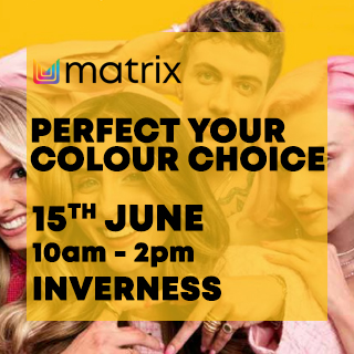 Matrix Perfect Your Colour Choice with Super Sync and Tonal Control @ Inverness College on Monday 15