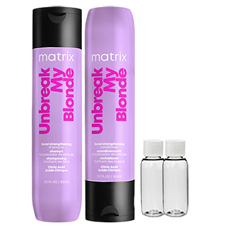 Matrix Home and Away Unbreak My Blonde Sulphate Free Strengthening Travel Bag