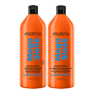 Matrix Mega Sleek Shampoo and Conditioner Litre Duo