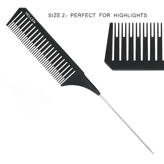 Vellen Weave Comb Black Set of 3 Sizes