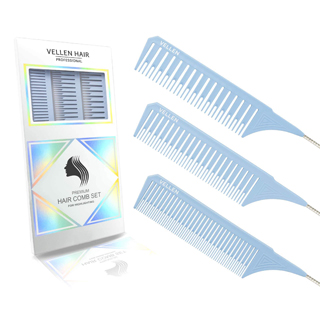 Vellen Weave Comb Blue Set of 3 Sizes