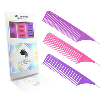 Vellen Weave Comb Purple Set of 3 Sizes