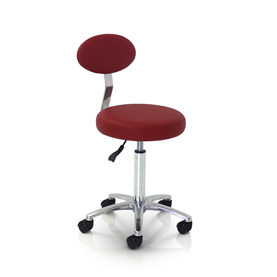 REM Cutting Therapist Stool with Backrest - Colours