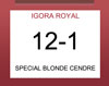 IGORA ROYAL 12-1 SPECIAL BLONDE CENDRE 60ML