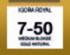 IGORA ROYAL ABSOLUTE 7-50 MEDIUM BLONDE GOLD NATURAL 60ML