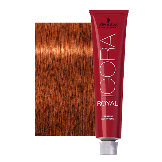 Schwarzkopf Igora Royal Hair Color Creme 7-77 Medium Blonde Copper Extra 60  ML : Beauty & Personal Care 