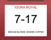 * Igora Royal Metallics 7-17 Medium Blonde Cendre Copper 60ml