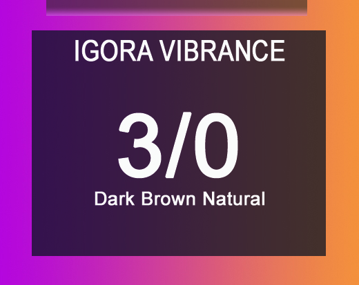 Igora Vibrance 3/0 Dark Brown Natural 60ml