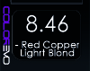 COLOREVO 8/46 RED COPPER LIGHT BLOND 100M