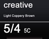 TIGI COPYRIGHT COLOUR CREATIVE 5/4 LIGHT COPPERY BROWN