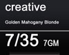 TIGI COPYRIGHT COLOUR CREATIVE 7/35 GOLDEN MAHOGANY BLONDE