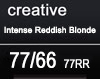 TIGI CC CREATIVE 77/66 INTENSE REDDISH BLONDE